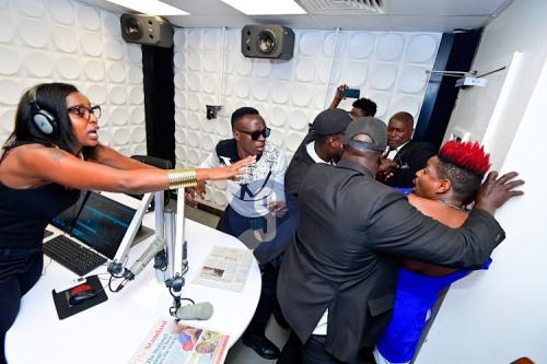 Eric Omondi And Obinna Come To Blows In Kiss Studio