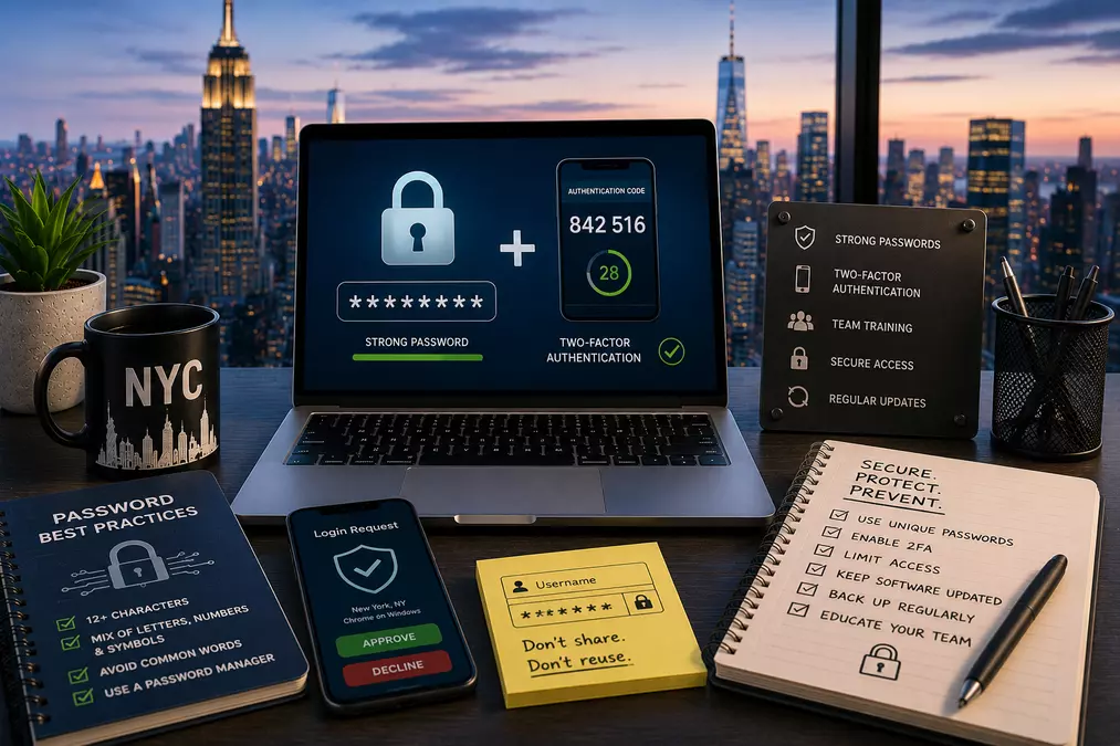Password Security and Two-Factor Authentication: A Practical Guide for NYC Small Business Teams
