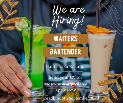 Waiters And Bartender Needed