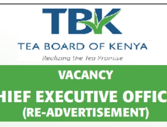 The Tea Board of Kenya Hiring CEO