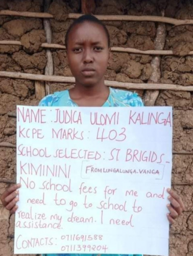 Girl With 403 Marks Pleads For Help To Join High School