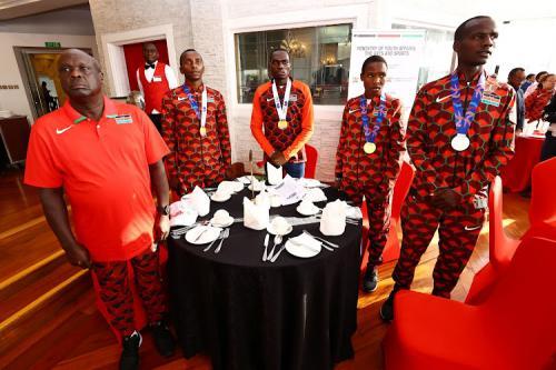 Pomp And Colour As World Cross Team Return Home
