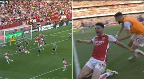 Declan Rice Scores Dramatic Late Goal For Arsenal Against Man Utd