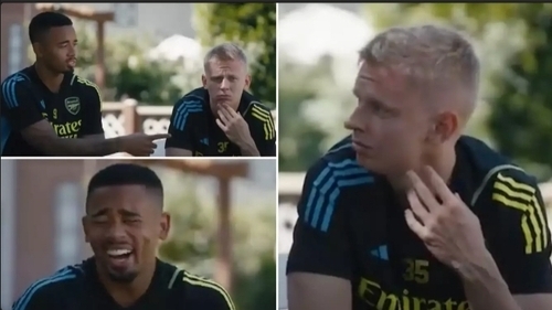 Gabriel Jesus Mocks Oleksandr Zinchenko With Brutal Dig As Interview Interrupted