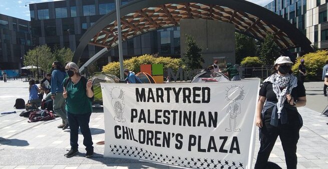 Microsoft Employees Protest Israel Contracts at HQ