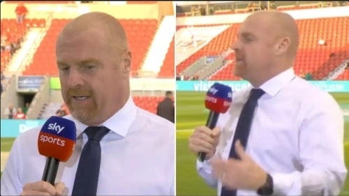 Everton Manager Sean Dyche Points Out That Graphic Is 'Wrong' Ahead Of Carabao Cup Game