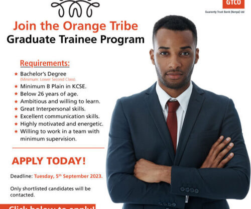 Graduate Trainee Program Open At Guaranty Trust Bank Kenya