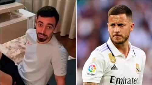 Bruno Fernandes Sends Classy Message To Eden Hazard As Belgian Announces Retirement