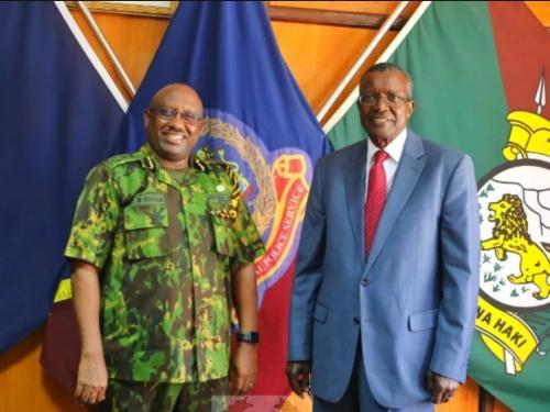 IG Koome Hosts Former CJ Maraga For Talks On Improving Police Welfare