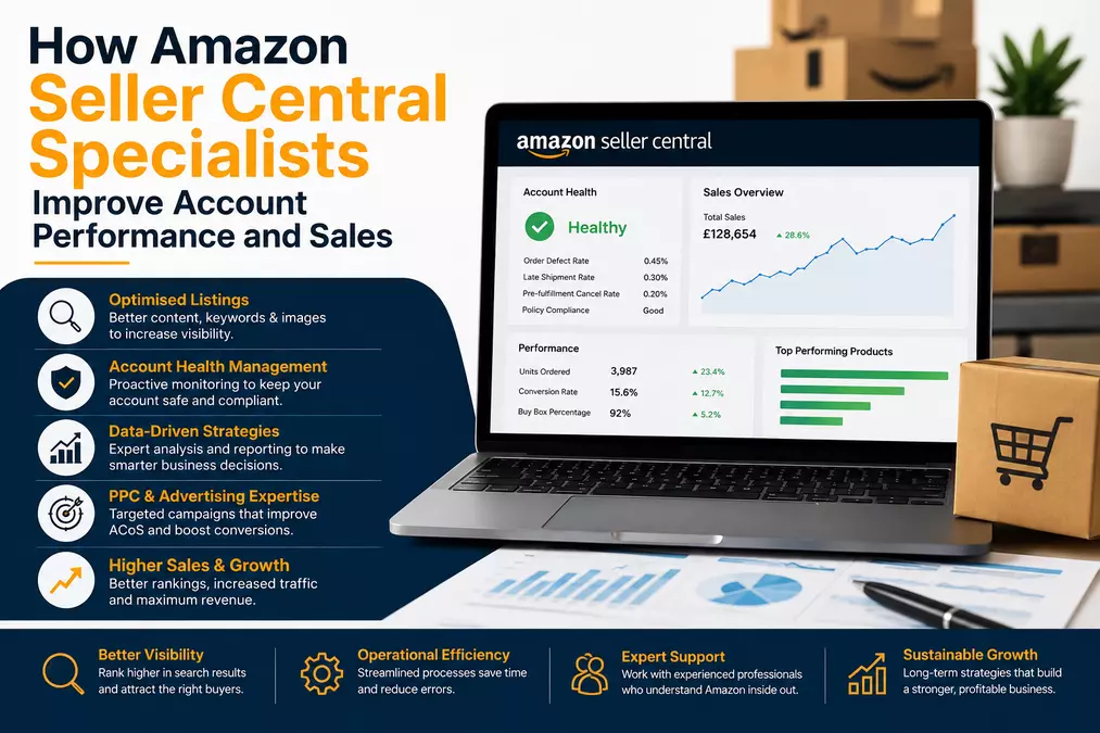 How Amazon Seller Central Specialists Improve Account Performance and Sales