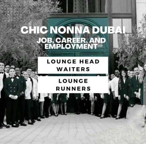 Chic Nonna Dubai Job, Career, And Employment Open in 2023