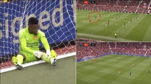 Andre Onana Is Chipped From Centre Circle On His Old Trafford Debut Against Lens