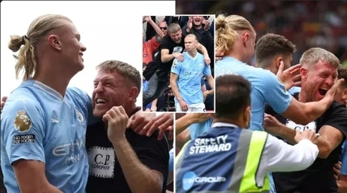 Man City Fan Who Mobbed Erling Haaland Against Sheffield United Is A World-Champion Boxer