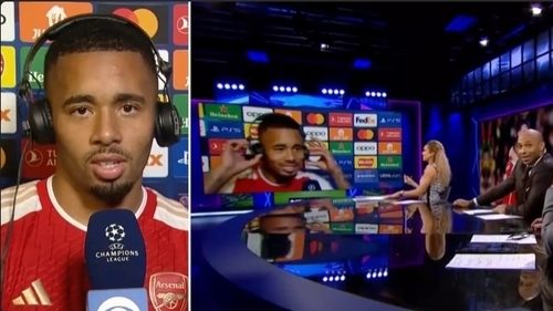Gabriel Jesus 'Done Dirty' In Awkward Moment With Harry Kane On CBS Sports