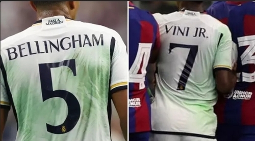 Unexpected Trick Explains Srange Green Stains On Real Madrid Kit During El Clasico