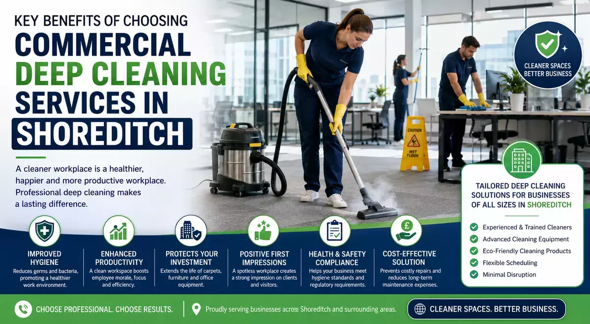 Key Benefits of Choosing Commercial Deep Cleaning Services in Shoreditch