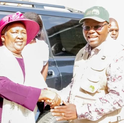 Ruto's Mother, Mama Sarah Tours Nairobi National Park