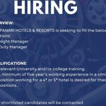 Panari Hotel Hiring : Duty And Night Manager