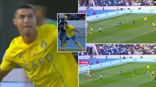 Cristiano Ronaldo Nets Stunning Strike With Weak Foot In Al Nassr's Game Against Raja