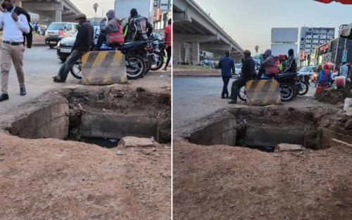 Westlands: Big Hole Poses Danger To Pedestrians And Motorists