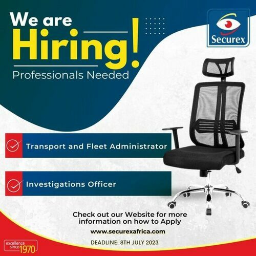 Securex Hiring Transport & Fleet Admin And Investigations Officer