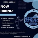 Mondo Grills Hiring Wait Staff