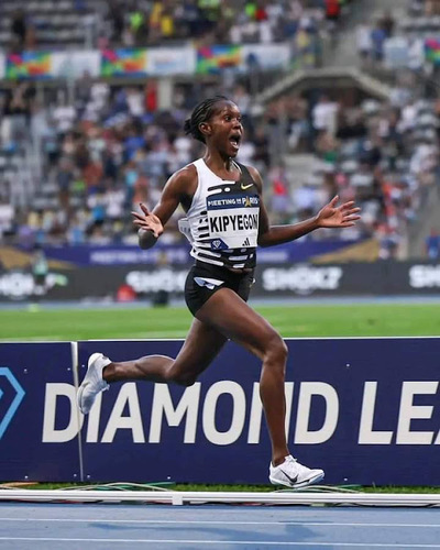 Kipyegon Over The Moon As Two Of Her Records Are Ratified