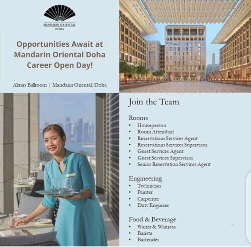Opportunities Await at Mandarin Oriental Doha Career Open Day