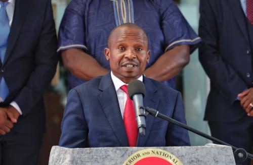 CS Kindiki Orders DCI To Take Over Probe Of Geoffrey Mwathi's Death At DJ Fatxo's House