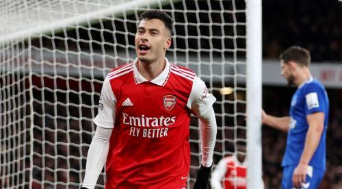 Martinelli Stars As Arsenal Crush Everton To Go Five Clear