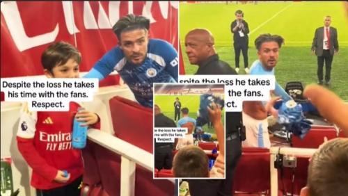 Jack Grealish Praised For Classy Touch With Arsenal Fan After Tunnel Incident With Ben White