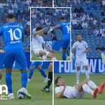 Neymar Absolutely Lost His Head As He Pushed And Kicked The Ball At Rival Player