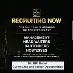 Job Opportunities at Blu BLU Dubai 2023: Blu Dubai Night Club