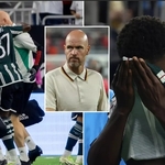 Kobbie Mainoo Spotted On Crutches After Man Utd Vs Real Madrid As Erik ten Hag Provides Injury Update