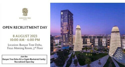 Join the Banyan Tree Doha At La Cigale Mushaireb Family: Recruitment Open Day 2023