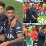 Cristian Romero Subbed Off Just Seconds After Scoring Against Brentford, He Was Furious