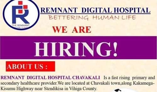 12 Vacancies Open At Remnant Digital Hospital