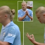 Erling Haaland Had A Priceless Reaction To Being Booed By Arsenal Fans During Substitution