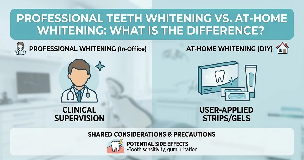 Professional Teeth Whitening vs. At-Home Whitening: What Is the Difference?