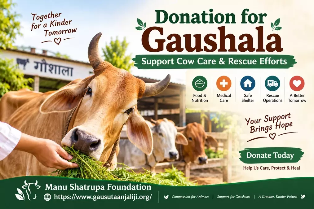 Donation for Gaushala: Support Cow Care & Rescue Efforts