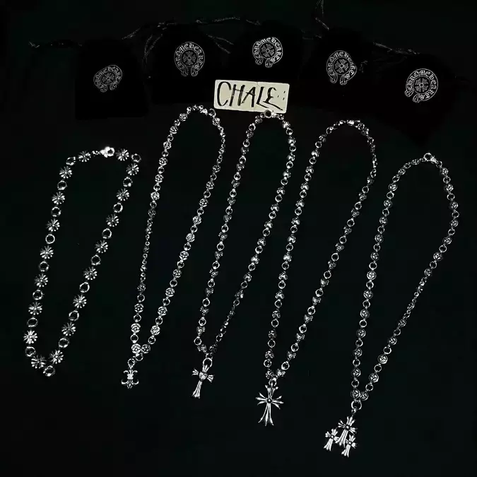 Bold American Personal Style With a chrome hearts necklace