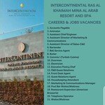 InterContinental Ras Al Khaimah Mina Al Arab Resort and Spa: Careers & Jobs Vacancies 2023