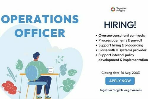 Operations Officer Needed At Together For Girls