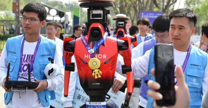 Humanoid Lightning Robot Breaks Half-Marathon Record