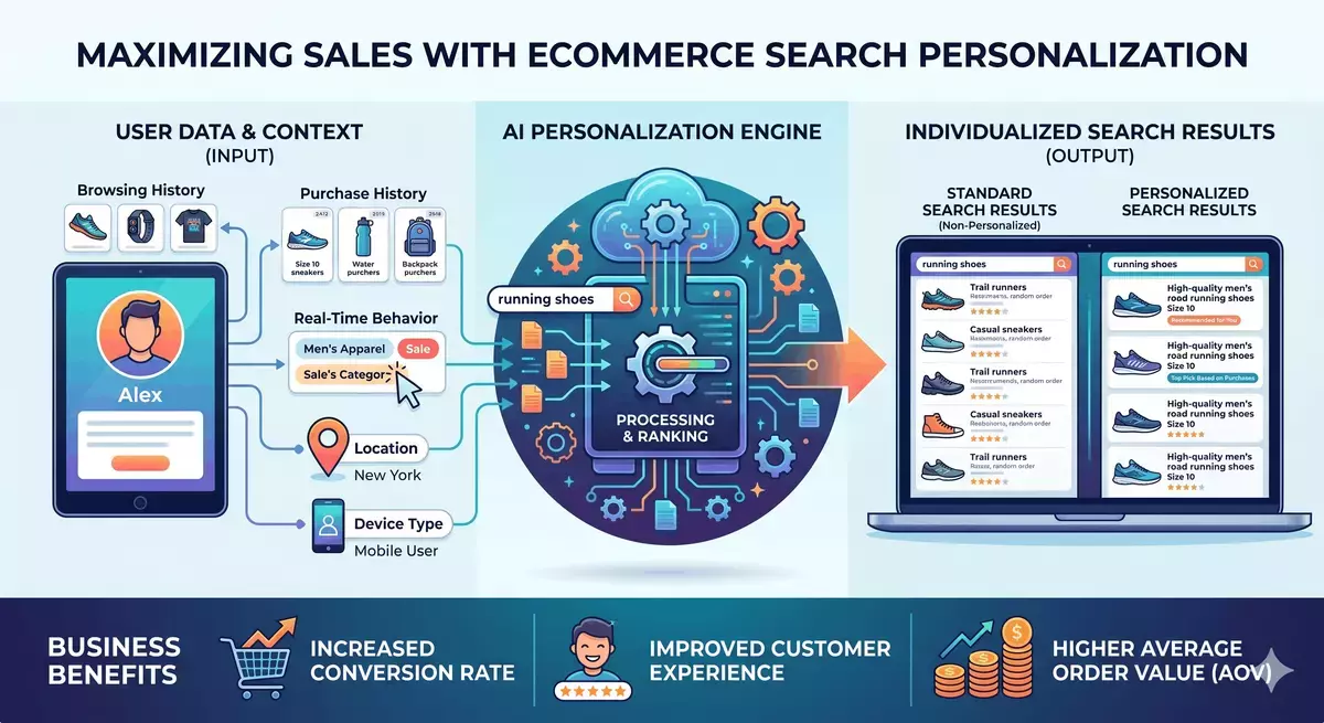 How Ecommerce Search Personalization Bridges the Gap Between Search and Discovery