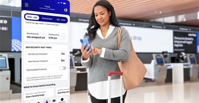 United App Adds TSA Wait Times for Faster Travel