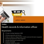U-TENA Hiring Health Records And Information Officer