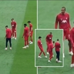 Liverpool Fans Get Their First Look At Wataru Endo In Pre-Match Rondo