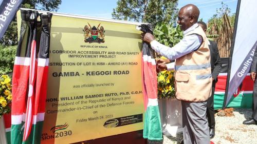 Ruto Launches Gamba-Kegogui Road In Kisii