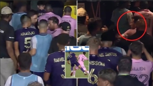 Lionel Messi Gets Into Heated Confrontation In The Tunnel With Rival Player